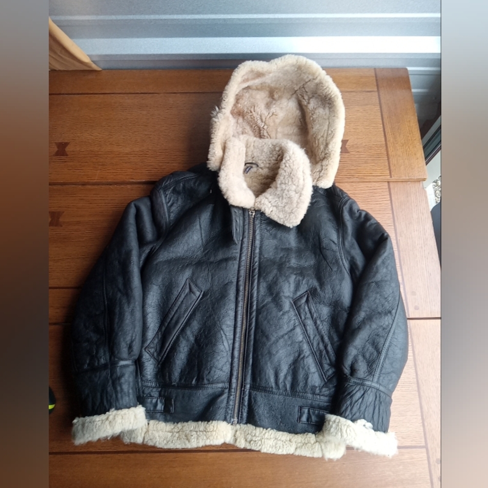 Vintage USAF Bomber Jacket Genuine Shearling Leather Flight Type G-8 Size medium